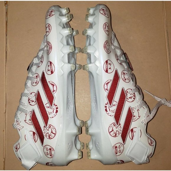 Adidas Freak 22 Big Mood DSG SM Football Cleats Men's Sz 9 White Red GZ6901 - Picture 4 of 10